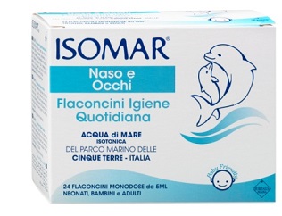 ISOMAR SOLUZIONE ISOTONICA ACQUA MARE IGIENE QUOTIDIANA 24 FLACONCINI MONODOSE 5 ML - Newepa Srl