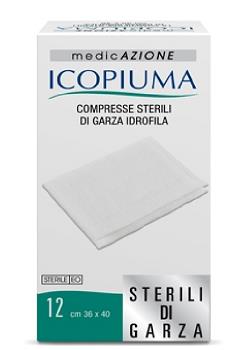 ICOPIUMA GARZA COMPRESSA IDROFILA 36X40CM 12 PEZZI - Newepa Srl