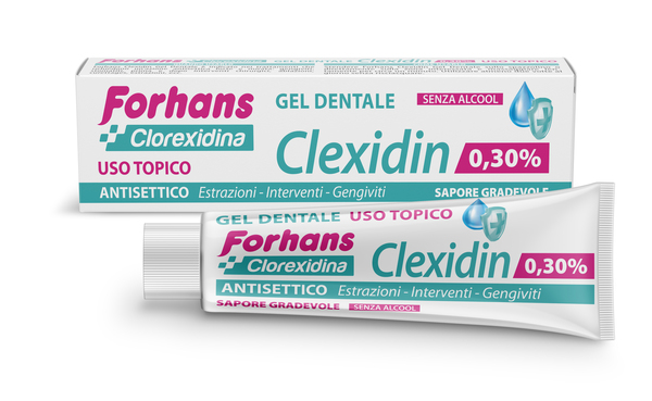 FORHANS CLEXIDIN COLLUTORIO IN GEL ALLA CLOREXIDINA 0,30% 30 - Newepa Srl