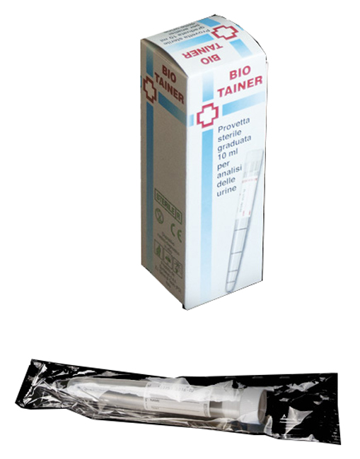 BIO TAINER PROVETTA STERILE PER URINA 10 ML - Newepa Srl