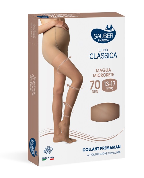 SAUBER COLLANT PREMAMAN 140 DENARI MAGLIA MICRORETE NEUTRO BEIGE 4 LINEA CLASSICA - Newepa Srl