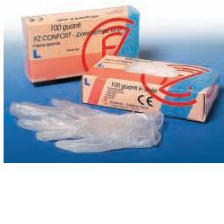 GUANTO IN VINILE CONFORT MISURA EXTRA LARGE ANTIADERENTE BIOCOMPATIBILE UTILIZZABILE ANCHE A CONTATTO CON SOSTANZE ALIMENTARI 100 PEZZI SENZA POLVERE - Newepa Srl