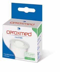 CEROTTO ADESIVO IN ROCCHETTO CEROXMED IN SETA AERATO IPOALLERGENICO BIANCO 500X2,5 CM 1 PEZZO - Newepa Srl