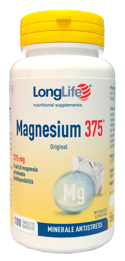 LONGLIFE MAGNESIUM 375 ORIGINAL 375 MG 100 TAVOLETTE - Newepa Srl