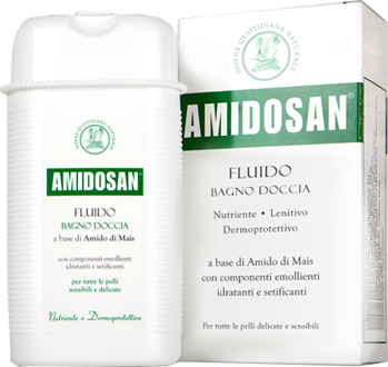 AMIDOSAN FLUIDO BAGNO DOCCIA NUTRIENTE LENITIVO RINFRESCANTE 300 ML - Newepa Srl