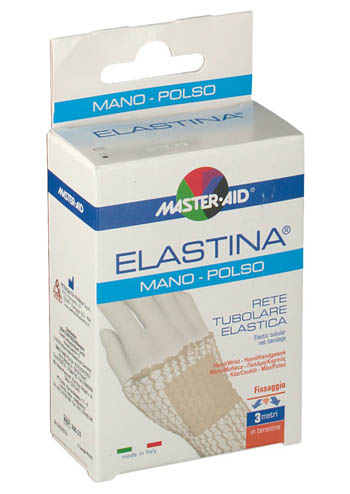 RETE TUBOLARE ELASTICA IPOALLERGENICA MASTER-AID ELASTINA MANO/POLSO 3 MT IN TENSIONE CALIBRO 3 CM - Newepa Srl