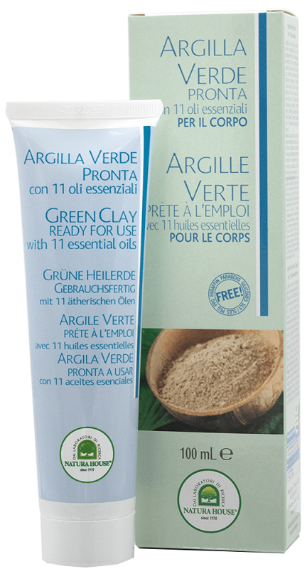 ARGILLA VERDE PRONTA TUBO CON OLI ESSENZIALI 100 ML - Newepa Srl