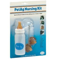 NURSING KIT BIBERON DA 120ML PER ANIMALI + TETTARELLE DI VARIE MISURE + SCOVOLINO PER PULIZIA - Newepa Srl