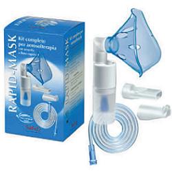 KIT COMPLETO PRONTEX RAPID MASK PER AEROSOLTERAPIA CON AMPOLLA PLASTICA +MASCHERA PER ADULTI +TUBO PRESSIONE +ACCESSORIO NASALE +BOCCHERUOLA - Newepa Srl