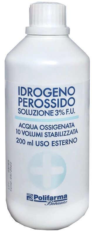 PEROSSIDO IDROGENO 3% 200 ML ACQUA OSSIGENATA 10 VOLUMI STABILIZZATA - Newepa Srl