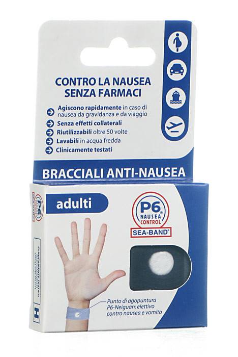 BRACCIALE ANTI NAUSEA PER ADULTI P6 NAUSEA CONTROL 2 PEZZI - Newepa Srl