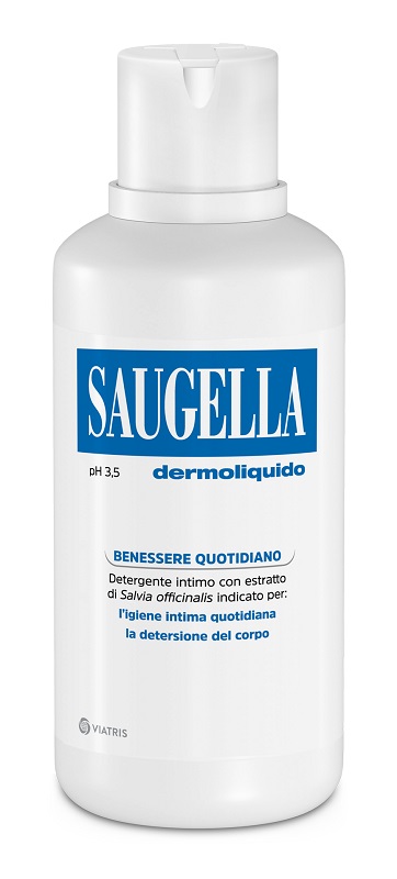 SAUGELLA DERMOLIQUIDO PH 3,5 DETERGENTE INTIMO BENESSERE QUOTIDIANO 500 ML - Newepa Srl