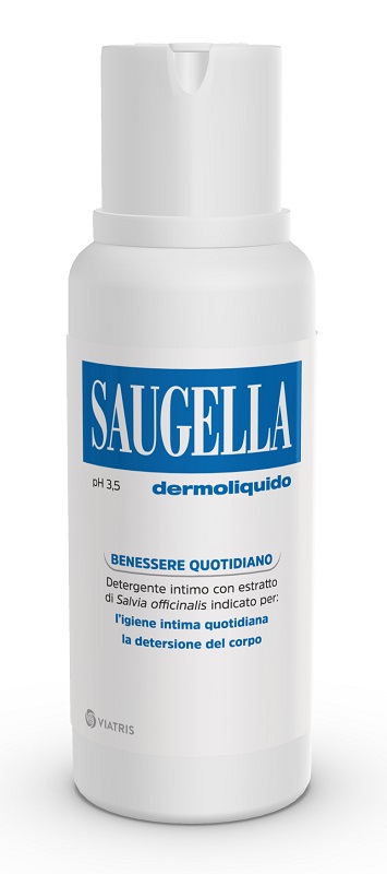 SAUGELLA DERMOLIQUIDO PH 3,5 DETERGENTE INTIMO BENESSERE QUOTIDIANO 750 ML - Newepa Srl