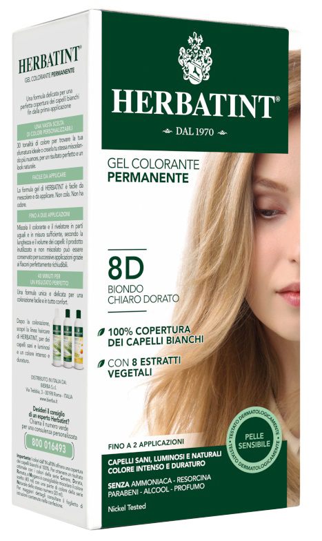 HERBATINT 8D BIONDO CHIARO DORATO 150 ML - Newepa Srl
