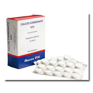 CALCIO CARBONATO VITI 60 COMPRESSE - Newepa Srl
