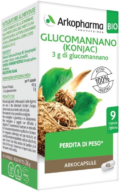 ARKO CAPSULE GLUCOMANNANO BIO 45 CAPSULE - Newepa Srl