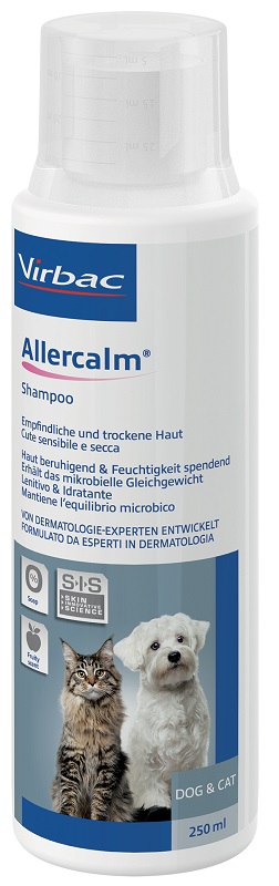 ALLERCALM SHAMPOO CUTE SENSIBILE E SECCA CANI E GATTI 250 ML - Newepa Srl