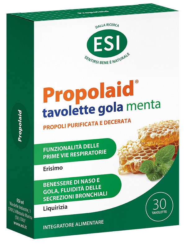 ESI PROPOLAID TAVOLETTE GOLA MENTA 30 TAVOLETTE - Newepa Srl