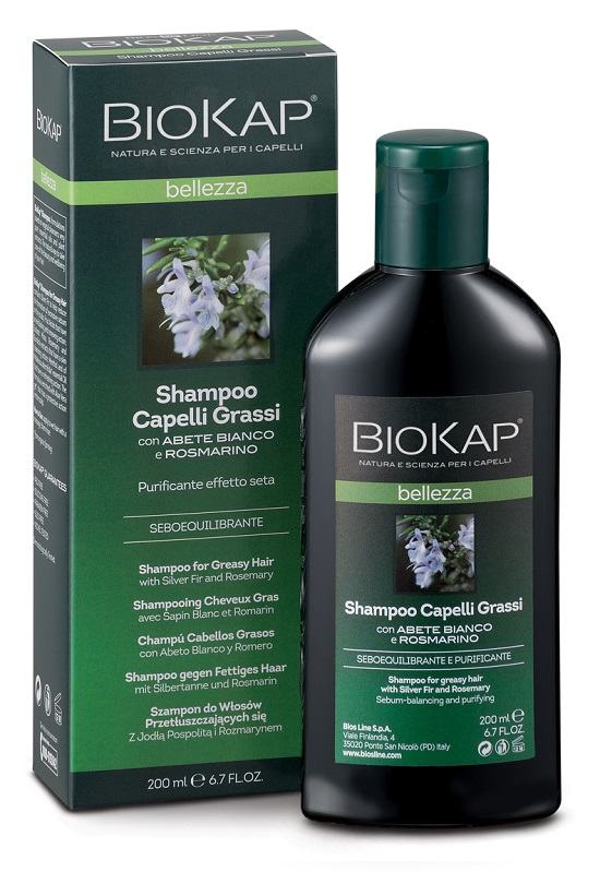 BIOKAP BELLEZZA SHAMPOO CAPELLI GRASSI 200 ML BIOSLINE - Newepa Srl
