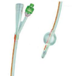 CATETERE FOLEY IN SILICONE TRASPARENTE A 2 VIE CON PALLONCINO 5-10ML DIAMETRO CH20 6,66MM LUNGHEZZA 40CM - Newepa Srl