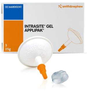 MEDICAZIONE A BASE DI IDROGEL AMORFO PER LO SBRIGLIAMENTO DEL TESSUTO NECROTICO CONFEZIONE CON APPLICATORE APPLIPAK 8G 10 PEZZI - Newepa Srl
