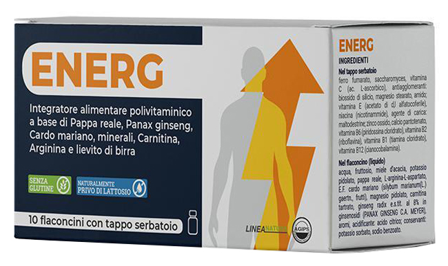 ENERG 10 FLACONCINI 10 ML CON TAPPO SERBATOIO - Newepa Srl