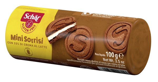 SCHAR MINI SORRISI CON CREMA AL LATTE 100 G - Newepa Srl