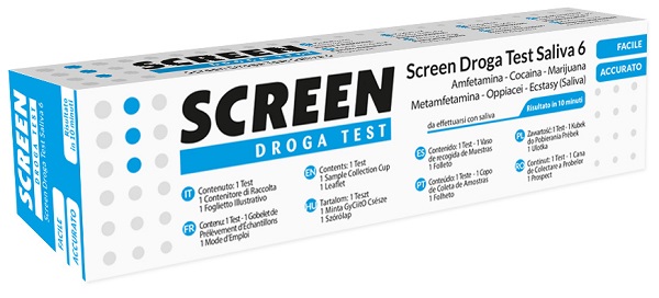 SCREEN DROGA TEST SALIVA 6 DROGHE - Newepa Srl