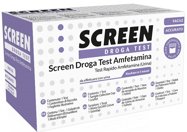SCREEN DROGA TEST AMFETAMINA TEST ANTIDROGA CON CONTENITORE URINA - Newepa Srl