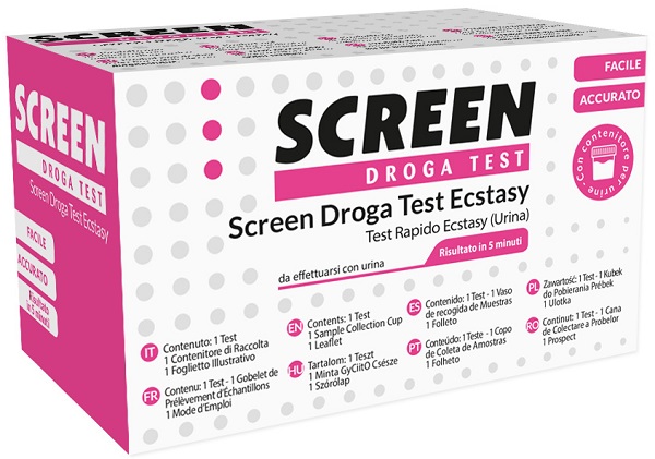 SCREEN DROGA TEST ECSTASY TEST ANTIDROGA CON CONTENITORE URINA - Newepa Srl