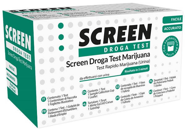 SCREEN DROGA TEST MARIJUANA TEST ANTIDROGA CON CONTENITORE URINA - Newepa Srl