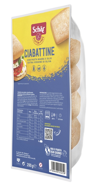 SCHAR CIABATTINA 200 G - Newepa Srl