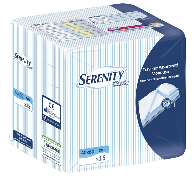 TRAVERSA SALVAMATERASSO SERENITYCLASSIC  XL MISURA 60X90CM 30 PEZZI - Newepa Srl
