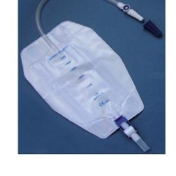 SACCA RACCOGLI URINA DA GAMBA PER INCONTINENZA 3 CAMERE COMFORT 500 ML A BASSO PROFILO IN PVC LATO RIVESTITO TNT CON TUBO DIRITTO 45 CM SENZA PUNTO DI PRELIEVO 8 PEZZI - Newepa Srl
