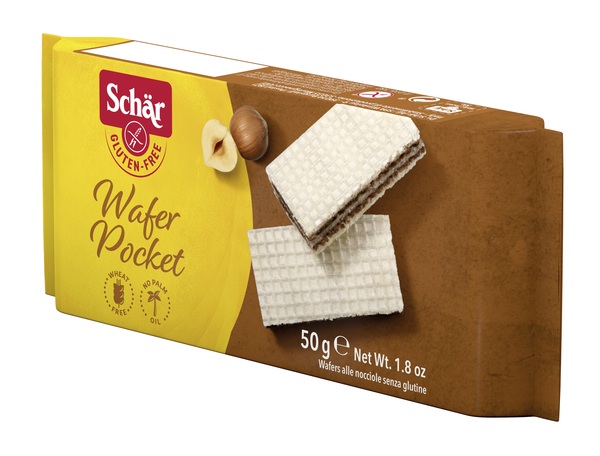 SCHAR WAFER POCKET ALLA NOCCIOLA 50 G - Newepa Srl
