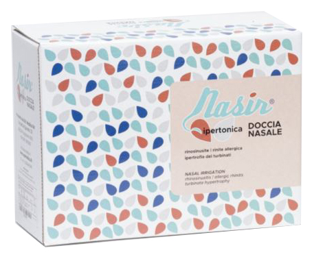 NASIR LAVAGGIO NASALE SOLUZIONE IPERTONICA KIT COMPOSTO DA 3 SACCHE 250 ML + 3 BLISTER - Newepa Srl