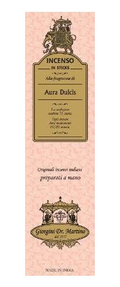 INCENSO AURA DULCIS 10 STICKS - Newepa Srl