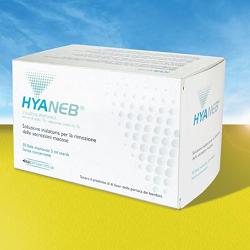 SOLUZIONE IPERTONICA DA NEBULIZZARE HYANEB SODIO CLORURO 7%  ACIDO IALURONICO 0,1% 30 FIALE 5 ML - Newepa Srl