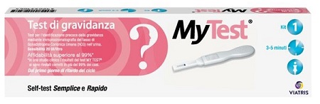 TEST DI GRAVIDANZA RAPIDO HCG MYTEST 1 PEZZO - Newepa Srl