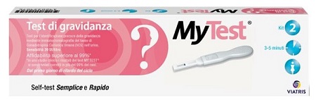 TEST DI GRAVIDANZA RAPIDO HCG MYTEST 2 PEZZI - Newepa Srl