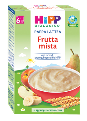 HIPP BIO PAPPA LATTEA FRUTTA MISTA 250 G - Newepa Srl