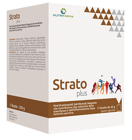 STRATO PLUS 10 BUSTINE 25 G GUSTO AGRUMI - Newepa Srl