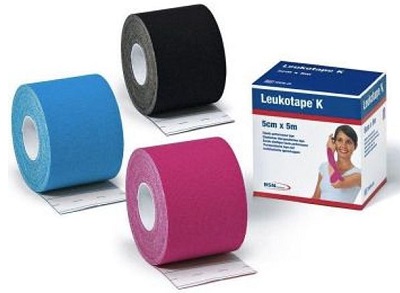 BENDA ADESIVA LEUKOTAPE K PER TAPING FISIOTERAPICO LARGHEZZA 5 CM LUNGHEZZA 5 M COLORE AZZURRO IN ROTOLO - Newepa Srl