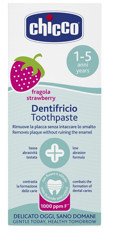 CHICCO DENTIFRICIO FRAGOLA 50 ML 12M+ CON FLUORO - Newepa Srl