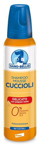 SANO E BELLO SHAMPOO MOUSSE CUCCIOLI PAPPA REALE NF 300 ML - Newepa Srl