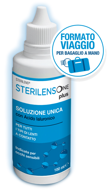 SOLUZIONE UNICA STERILENS ONE PLUS CON ACIDO IALURONICO 100 ML - Newepa Srl