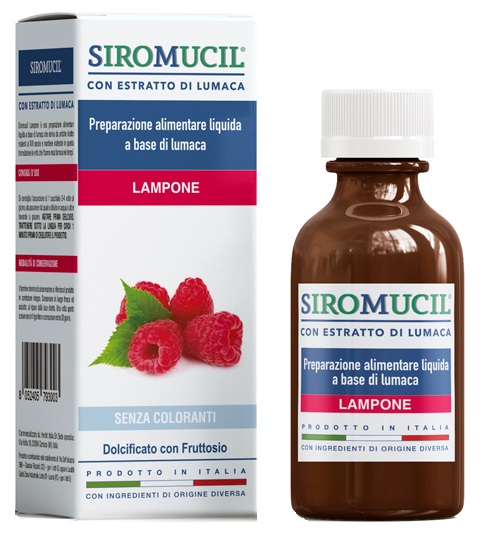 SIROMUCIL PREPARATO ALIMENTARE CON ESTRATTO DI LUMACA AL LAMPONE 150 ML - Newepa Srl