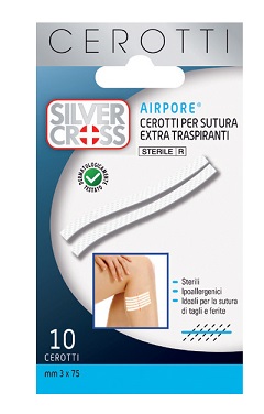CEROTTO SILVER CROSS SUT AIRPORE 3X75 MM 10 PEZZI - Newepa Srl