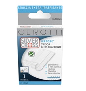 CEROTTO SILVER CROSS STRIP AIRPORE 100X6 CM 1 PEZZO - Newepa Srl