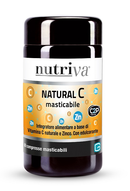 NUTRIVA NATURAL C 60 COMPRESSE MASTICABILI - Newepa Srl